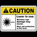 Laser In Use Wear Eye Protection Sign